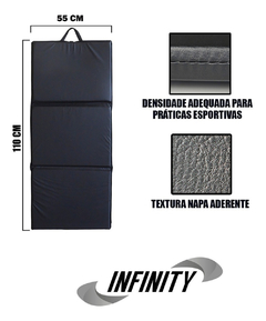 Colchonete Para Ginástica Dobrável D50 Cross Box Confortável Cor:Preto - comprar online