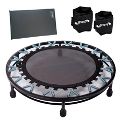 Cama Elástica Mini Jump + Colchonete + Caneleira 3 Kg