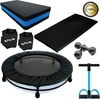 Kit Aeróbico Mini Jump+halter 4kg+caneleira3+step+capa + Colchonete + extensor