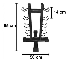Halter Sextavado Pintado Par 1 A 5kg Preto Conjunto Premium + Suporte - loja online