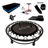 jump + halter 2 kg + colchonete + extensor c apoio + roda +step