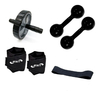 Caneleira 3 Kg + Roda + Halter 3Kg +mini band forte