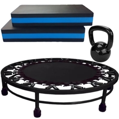 Kit Aeróbico Mini Jump + 2 Steps + kettebel 6kg