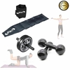 Colchonete Espuma + Caneleira 5kg + Halteres 4kg + Barra Pilates + Corda