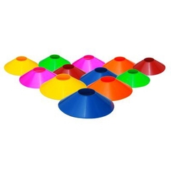Kit 06 Pratos Demarcatorio Flexivel Reforçado Disco De Marcação Esportiva Para Agilidade - comprar online