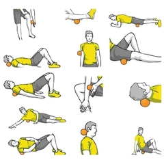 Bola e Bastão Massagem Miofacial - lacrose + bastão cravo - Cheers Fitness