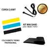 Kit Mini Band + Colchonete Fitness Academia Studio + Corda