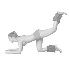 Kit Pilates Solo Par De Caneleira Tornozeleira Peso 2kg+ Bola Suíça 55cm na internet