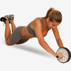 roda Abdominal + extensor Elástico Médio + corda - Cheers Fitness