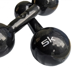 Imagem do Halter Emborrachado Par - 1 Kg a 5 Kg P/ Fortalecimento Peso: 5Kg