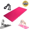 Kit Colchonete De Academia + Corda De Pular Em Pvc - Rosa Cor:Rosa