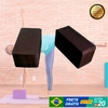 Bloco EVA Yoga Pilates Fisioterapia Tijolinho 22x12x8 Cor:Preto