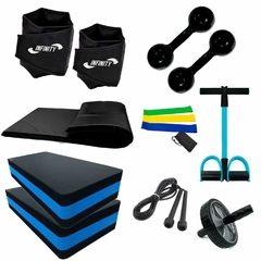 Kit Ginástica Aeróbico Fitness Profissional Treino Completo