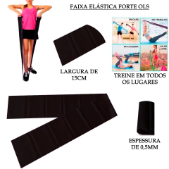 Faixa Elástica Thera Band Fisioterapia Forte 1 Metro - comprar online