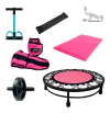 Kit Aeróbico Treino De Ginástica Com Mini Jump + Pesos