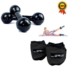 Kit - Par Caneleira Profissional 03 Kg - Par Halter 02kg