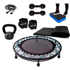 Kit Aeróbico Ginástica Profissional Fitness Treino 9 Itens