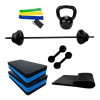 Kit Aeróbico Ginástica + Kit Body Pump 16kg