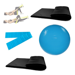 Kit Yoga Pilates Funcional 2 Colchonete Bola Suíça