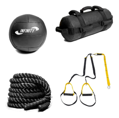 Power Bag 10 Kg + Wall Bal 06 Kg + Corda Naval + F.suspensa - comprar online