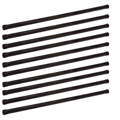 Kit 10 Bastão Ginástica/ Fisioterapia Pvc 1,3m Com Carga 2kg