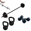 KIT TREINO BODY PUMP 30 ANILHAS EMBORRACHADA + HALTERES