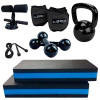 2 STEP+HALTER 2 KG+CANELEIRA 2KG+CORDA+BASE X + KETTLEBELL