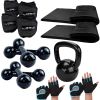 Kit 2 Colchonte + 2 Luva + 2 Halter+ 2 Caneleiras+Kettlebell