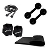 Kit Ginástica Halter 03kg + Corda+ Colchonete + Caneleira 03
