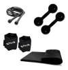 Kit Ginástica Halter 03kg + Corda+ Colchonete + Caneleira 03