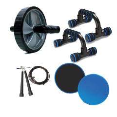 Roda Rolo Abdominal C/ Apoio Fixo Flexão Circuito Funcional - comprar online