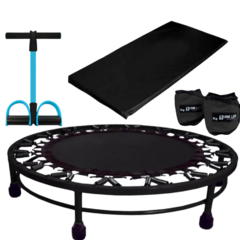 Kit Aeróbico Mini Jump+colchonete + Extensor + Caneleira 3kg