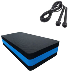 Kit Aerobico Step 60x28x10 + Corda de Pular PVC