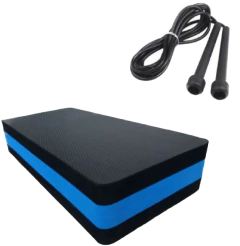 Step Em Eva 60 X 28 X 10 Cm + Corda Kit Fitness Perder Peso