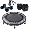 Kit Aeróbico Mini Jump + Corda + Caneleira 5 kg+ Halter 2 Kg