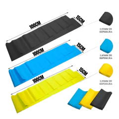 Kit Yoga Pilates Funcional Anel Tapete E Bola Suíça Cor:Azul - Cheers Fitness