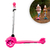 Patinete Regulável Infantil 3 Rodinhas Com Led Para Crianças Até 40kg - comprar online