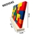 Bloco de Encaixe Vertical em Madeira Colorida Educativo - Toy Trade Coordenação e Lógica - Petitico Kids