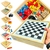 Jogos de Tabuleiro GRANDE 6x1 Dama, Jogo Da Velha, Ludo, Trilha, Dominó e Xadrez 6 em 1 COMPLETO - comprar online