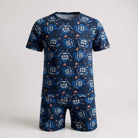 Pijama Infantil Cappuccino Guerreiro Roblox