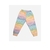 Calça infantil com estampa tie dye colorida e padrão de nuvens para meninas