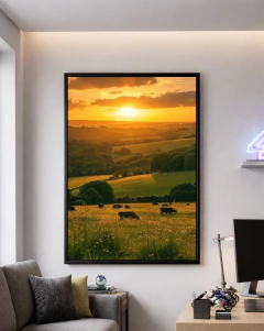 Quadro Decorativo Vale Dourado