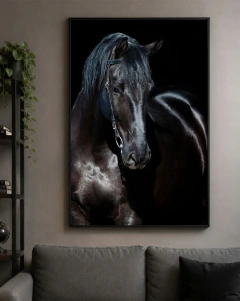Quadro Decorativo Soberano de Ébano