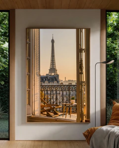Quadro Decorativo Varanda Parisiense