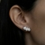 Brinco Earcuff Ródio Branco Três Gotas