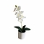 Arranjo Orquídea Artificial com Vaso de Cerâmica
