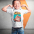 Camiseta Infantil Mini World Block Art Blusa Jogo Sandbox