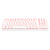 Teclado Mecânico Redragon Kumara Lunar White Single Color LED Vermelho Switch Azul na internet
