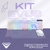 KIT BRANCO GAMER EVUS TECLADO MEMBRANA CANDY RAINBOW E MOUSE BRANCO THUNDERMASTER COM 2400 DE DPI