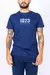Remera estampada de algodón, cuello redondo. - comprar online
